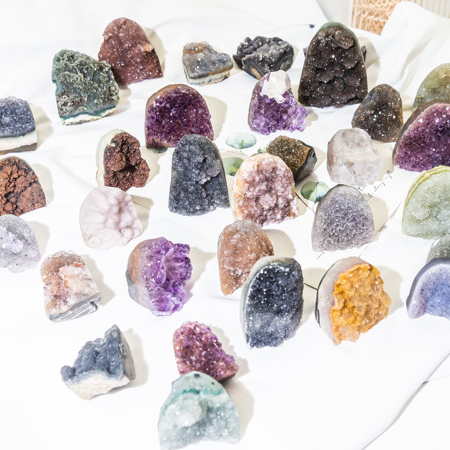 Rainbow amethyst druzy freeform