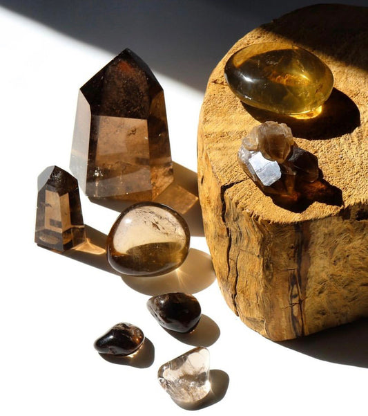 Smoky quartz freeform