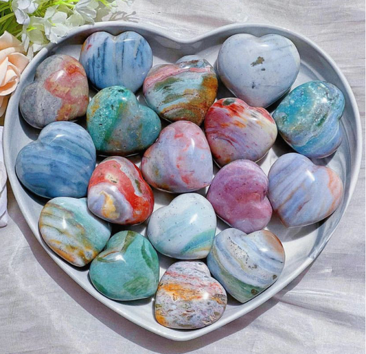 Ocean jasper heart shape