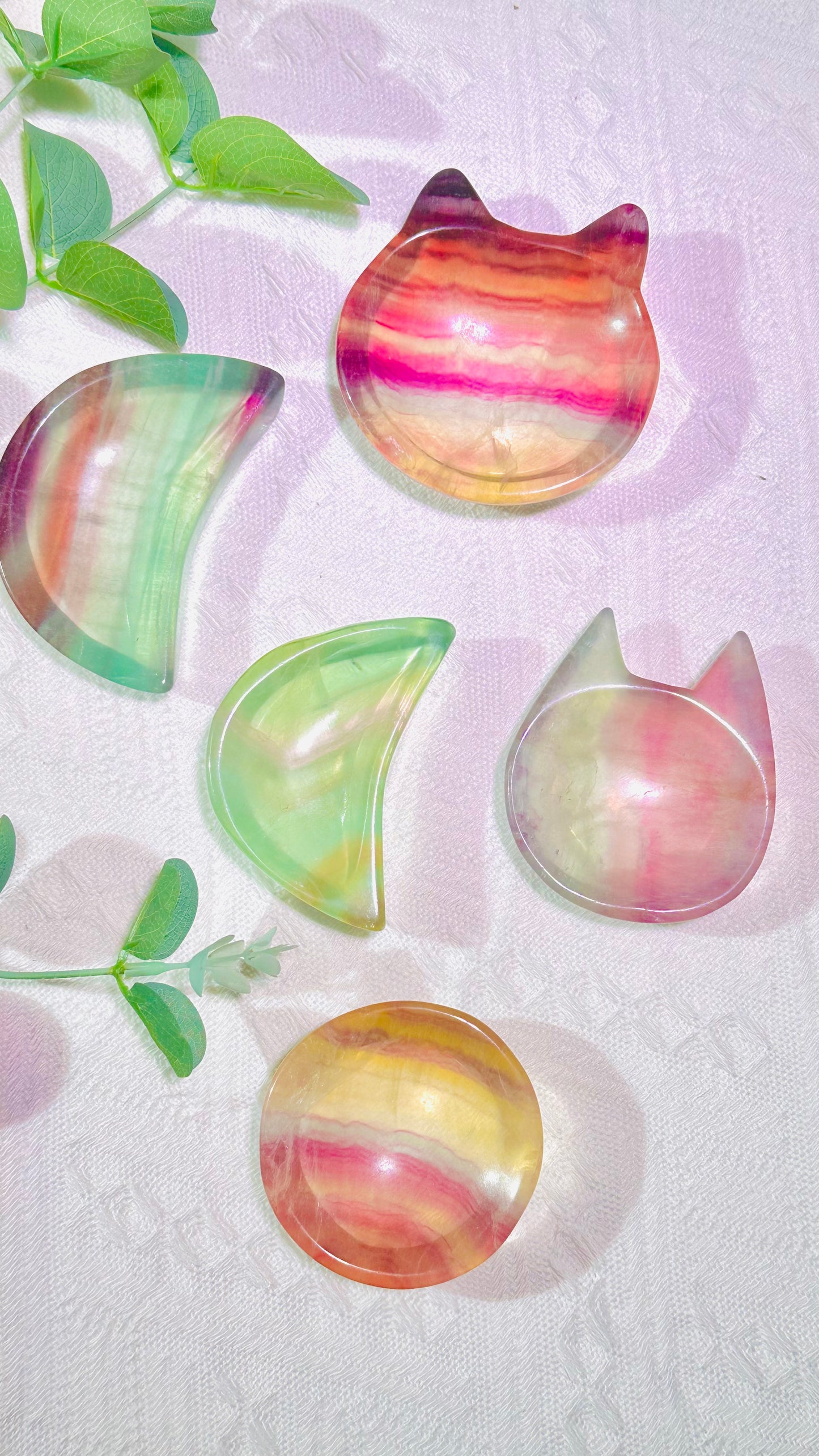 Candy fluorite stone bowl