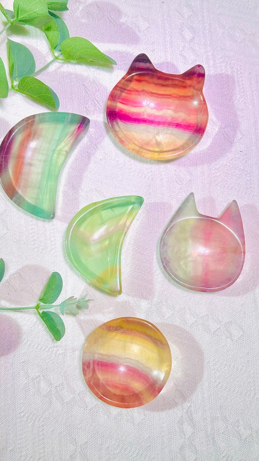 Candy fluorite stone bowl